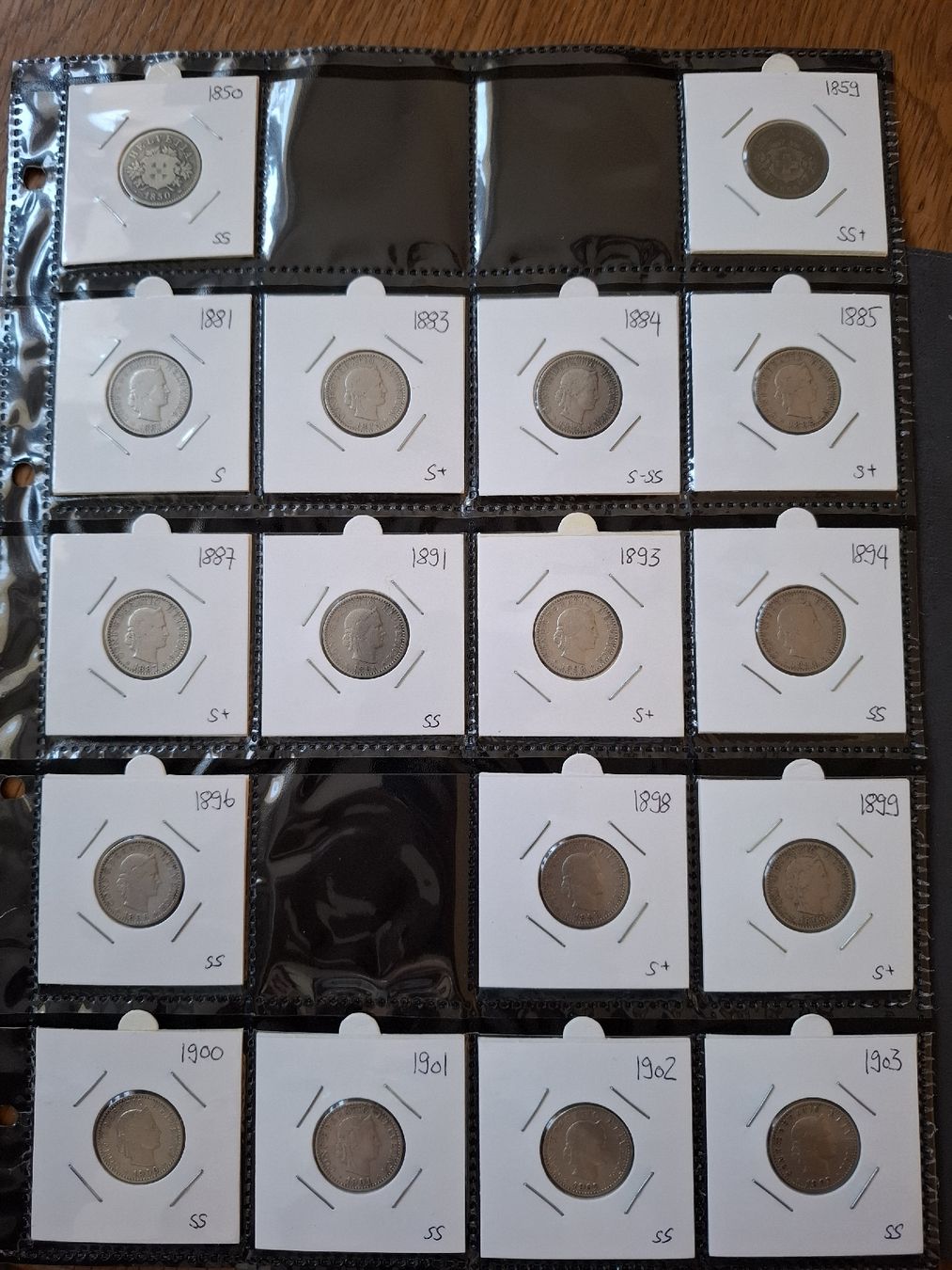 Tutti le monete: 20 Rappen Sammlung nr.46 – Usato da Hunzenschwil venduto da Hardrock6