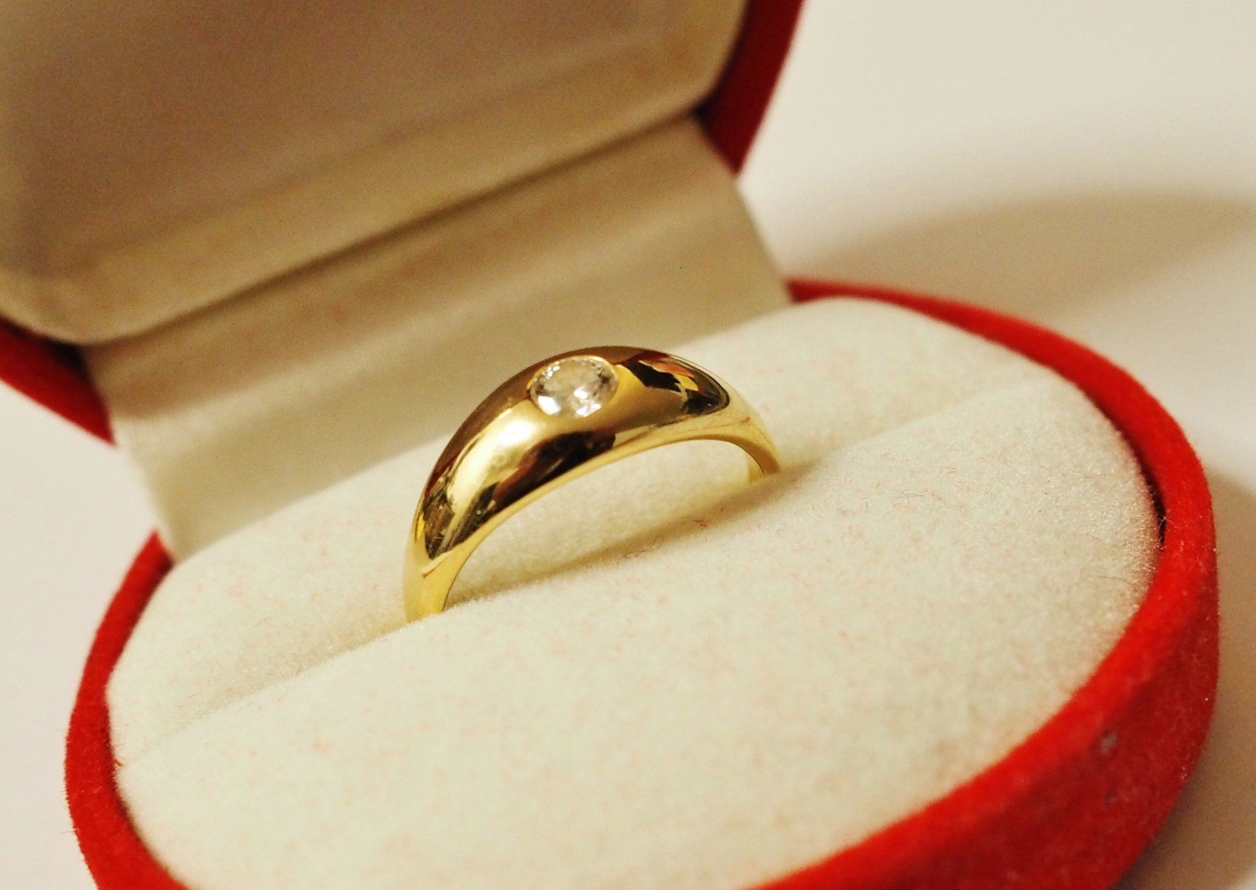 Anelli: Diamantring   in 750k Gelbgold – Usato da Trimbach venduto da Lasser1 3