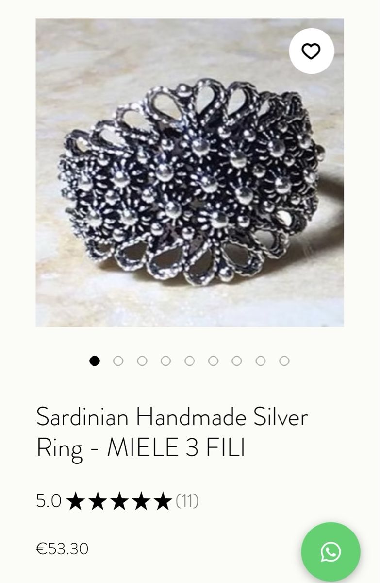 Anelli: Sardinian Handmade Silver Ring – Nuovo (secondo la descrizione) da Glis venduto da lus_sx55 3