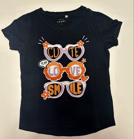 T-shirt bleu marine fille taille 92