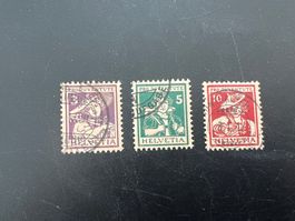 Pro Juventute No. 4-6   gest.  (5334)