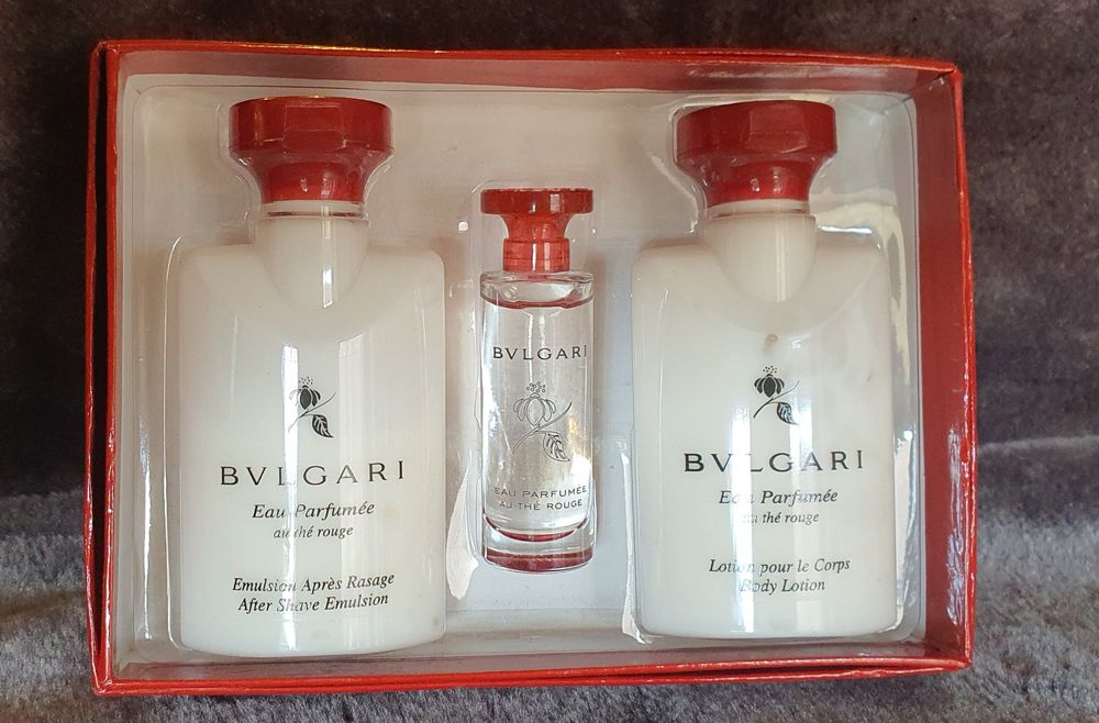 Bvlgari Au The Rouge Set Eau de Cologne Lotion Shave (Neu (gemäss ...