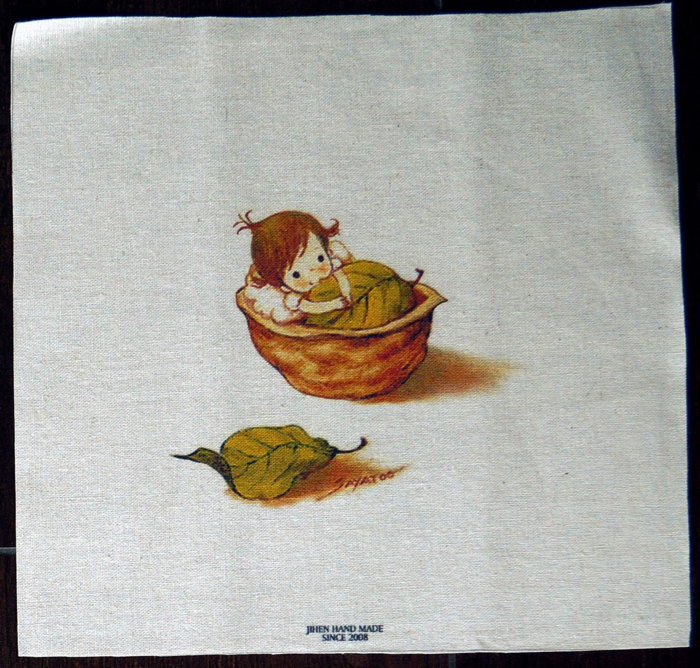 Tessuti: 1 STK LEINEN PATCHWORKSTOFF, 20x20 cm – Nuovo (secondo la descrizione) da Langenthal venduto da zelgaz