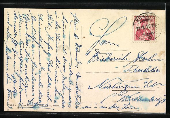 Cartoline postali: Faulenseebad, Blick auf das Wald-Hotel V – Usato da Berlin venduto da bartko-reher 1