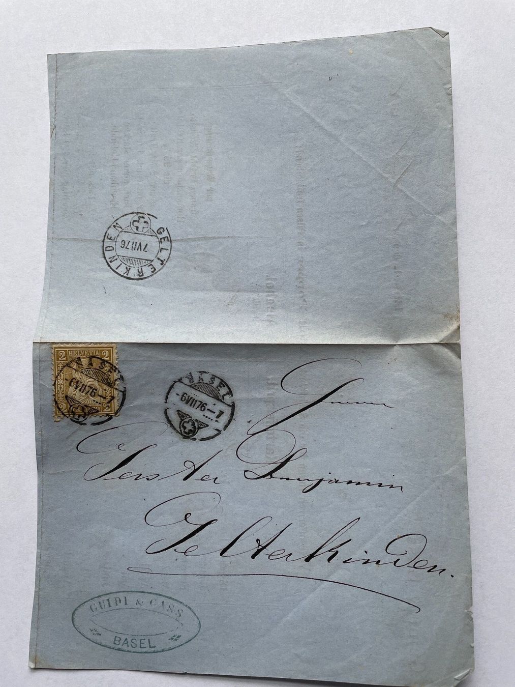 Tutti i francobolli: Antike Briefmarken Schweiz 1876 – Usato da Adligenswil venduto da Treegarden 2