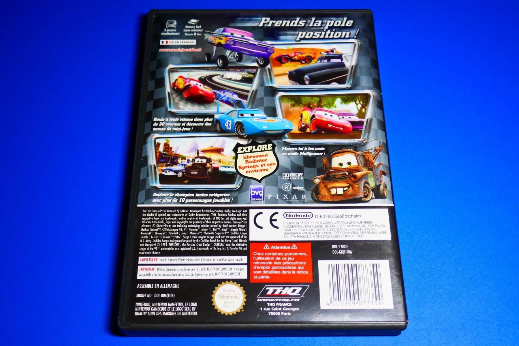Nintendo Giochi: Disney Cars - Nintendo GameCube – Usato da Vuarrens venduto da Espace-Retro 3