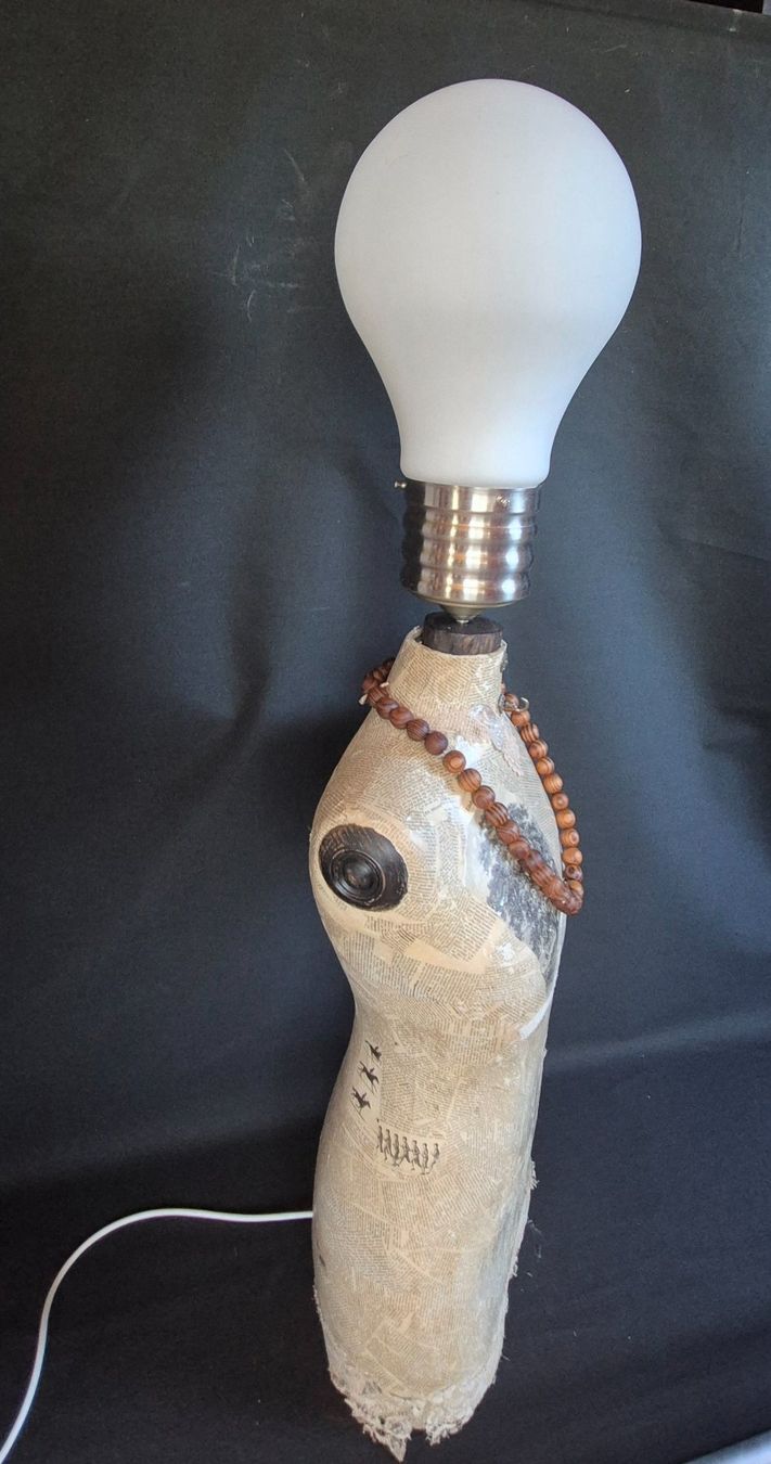 Lampade: Schneiderpuppe, Schneider Büste Lampe – Usato da Moutier venduto da Maria1704 3