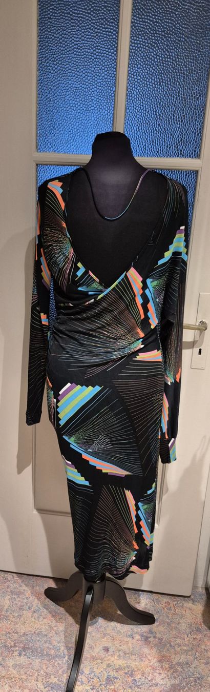 Miss Sixty Vestiti: Miss Sixty Kleid, Gr. L, schwarz bunt gemustert – Usato da Zürich venduto da Roberto040 3