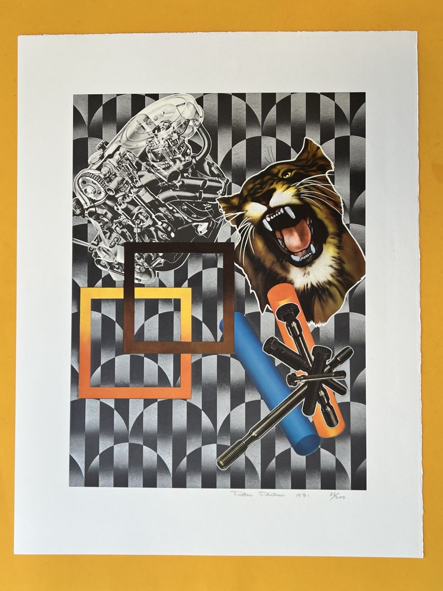 Grafiken & Lithographien: Peter Phillips Original- Serigraphie 6 Farben 1971 – Gebraucht aus Adliswil von bilderboerse-zuerich 1