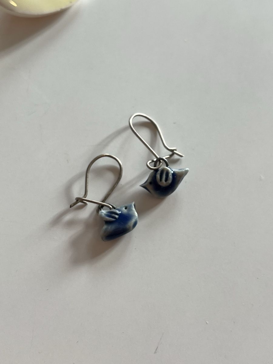 Orecchini pendenti & Orecchini a lobo: Keramik-Ohrringe und Pins – Usato da Zürich venduto da vintage_for_you 2