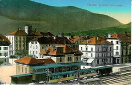 Fleurier NE Quartier de la Gare ca. 1920 sehr gut erhalten