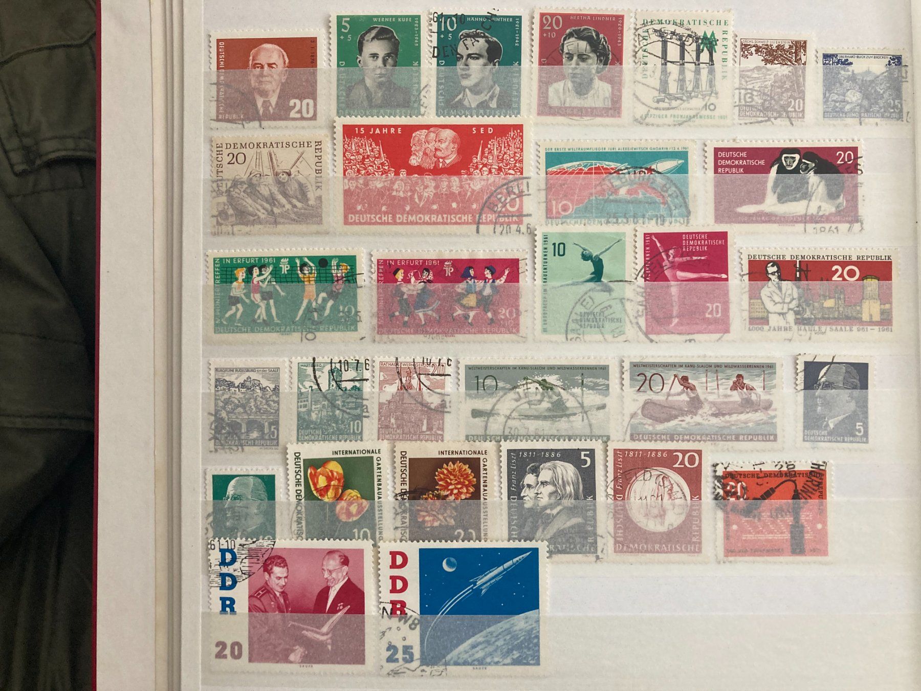 Alle Briefmarken: DDR 1961 Lot gestempelte Briefmarken – Gebraucht aus Liestal von schnueps