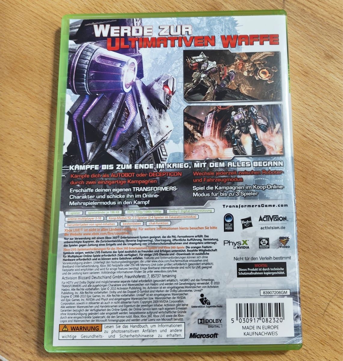 Spiele: Transformers: Kampf um Cybertron | Xbox 360 – Gebraucht aus Sargans von ser_pl58 1