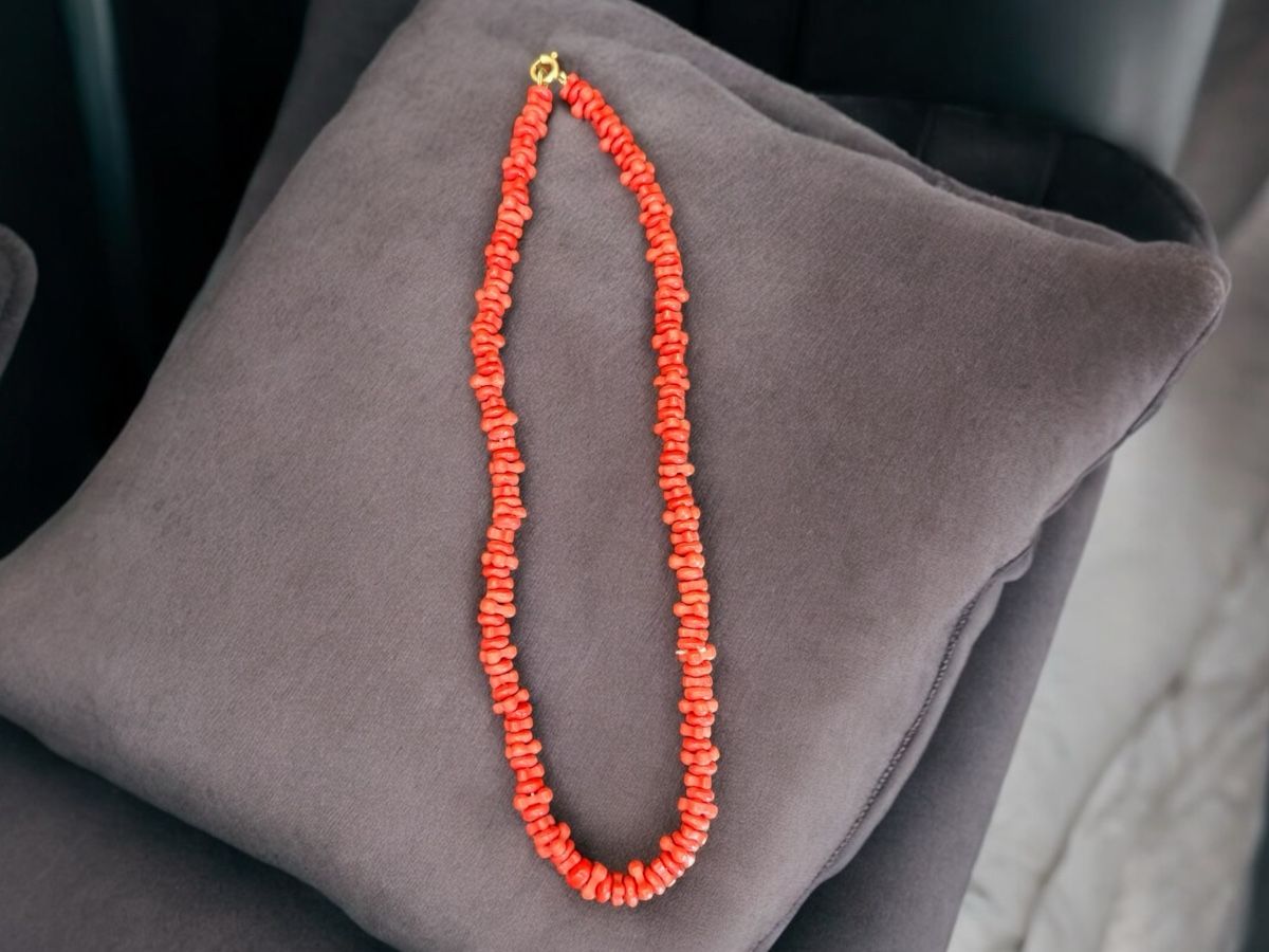 Catenine: Bambù Korallenkette, Vintage – Usato da Lamone venduto da LaCantinaMagica 5