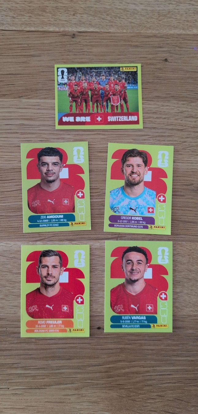 Cartoline: Panini Sticker Switzerland Team + Players – Nuovo e nell'imballaggio originale da Zug venduto da OlgaReutova