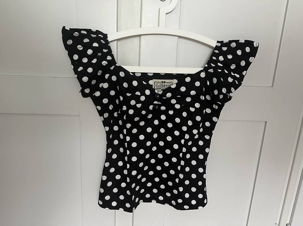 Top: Collectif Dolores polka Dots Top – Usato da Chur venduto da Corina1111