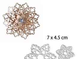Stanzschablone Nr.7, Blume 3er Set (für Sizzix geeignet)