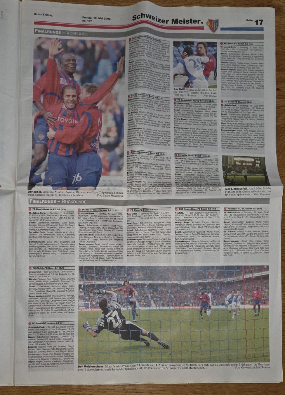 Zeitschriften & Magazine: FC Basel, FCB. BaZinside. Sonderbeilage BAZ. Schweizer Meist – Neu (gemäss Beschreibung) aus Möriken AG von Mavo 6