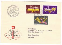 lettre de Bern cachet S301 pour Genève le 27.V.49