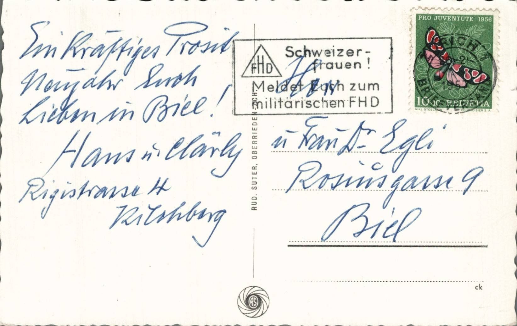 Cartoline postali: Ansichtskarte Kilchberg Kirche – Usato da Oberkirch LU venduto da sa_kr 1