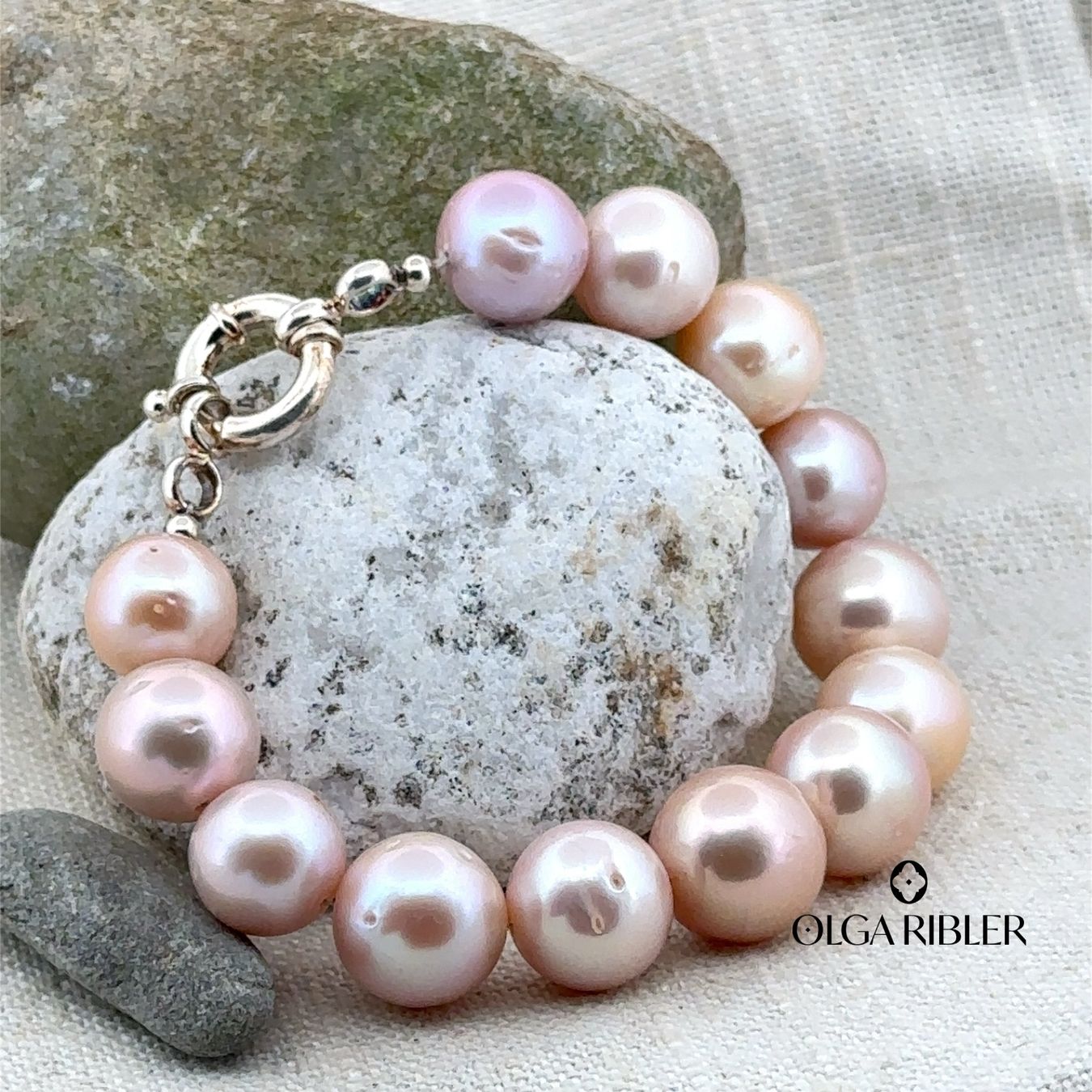 Olga Ribler Armbänder & -reifen: Perlen Armband mit 925 Silber Verschluss Unikate – Neu (gemäss Beschreibung) aus Luzern von Schmuckoutlet 2