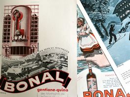 Bonal Gentiane - 4 Alte Werbungen / Publicités 1932/39