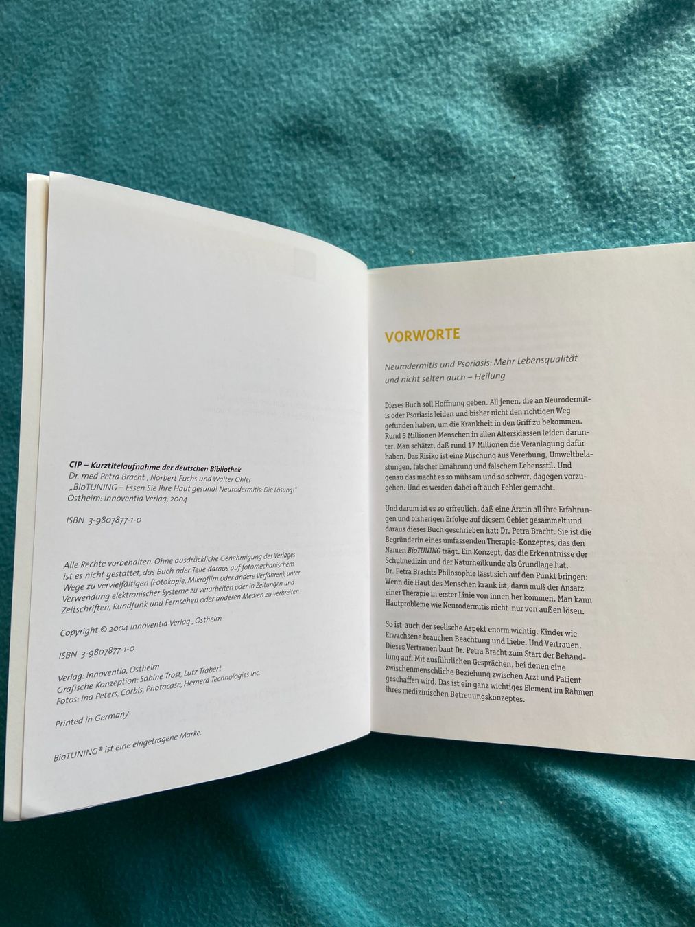 Libri: Neurodermitis - Psoriasis Biotuning Dr. P. Bracht – Usato da Altstätten SG venduto da Sportsonnenblume 4
