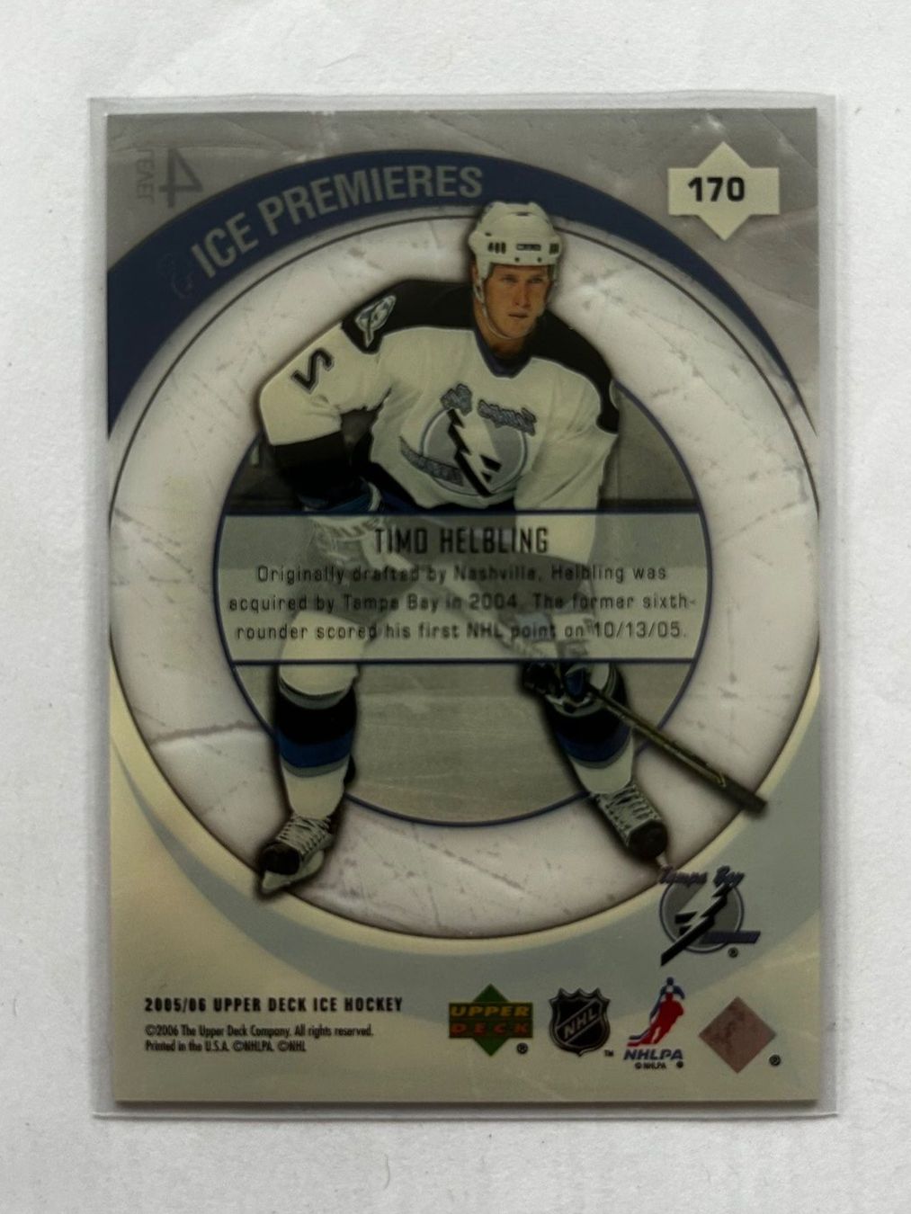 NHL Carte collezionabili: Upper Deck NHL Timo Helbling Ice Premiers nummieriert – Usato da Oberwil-Lieli venduto da Mhd 1