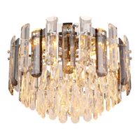 Deckenleuchte, Glasstäbe, 39 cm Ø