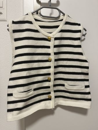 Strickweste gestreift one size neu