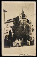 AK St. Gallen, Strassenpartie mit Villa