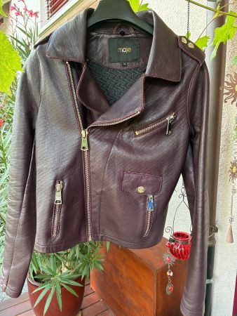 Maje Leder Damen Jacke