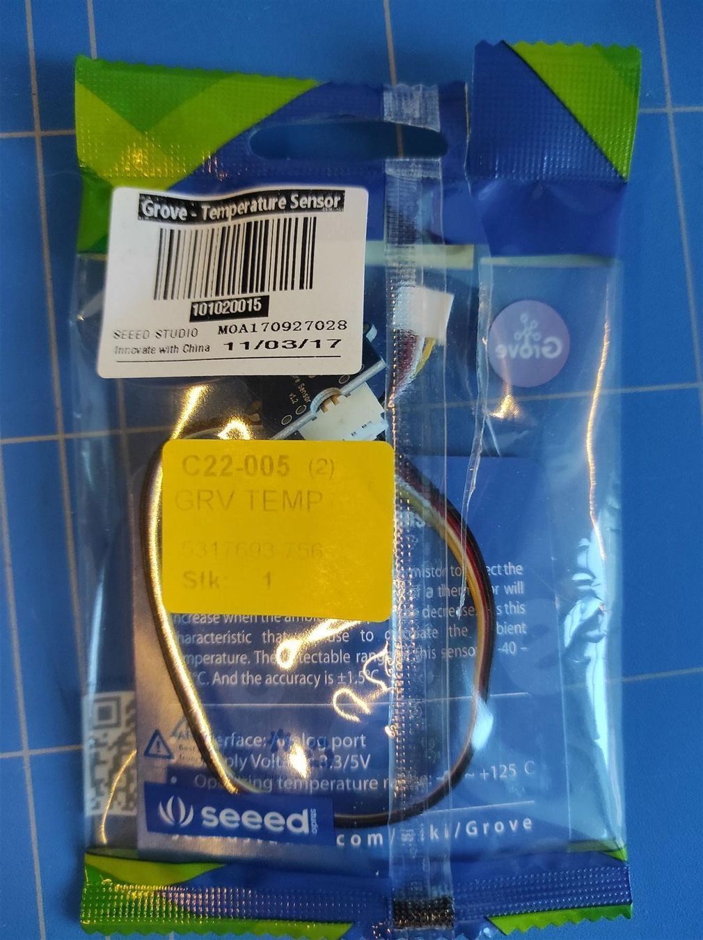Componenti elettronici: SEEED Grove - Temperature Sensor V1.2 – Nuovo (secondo la descrizione) da Beckenried venduto da SCHEMA79 1