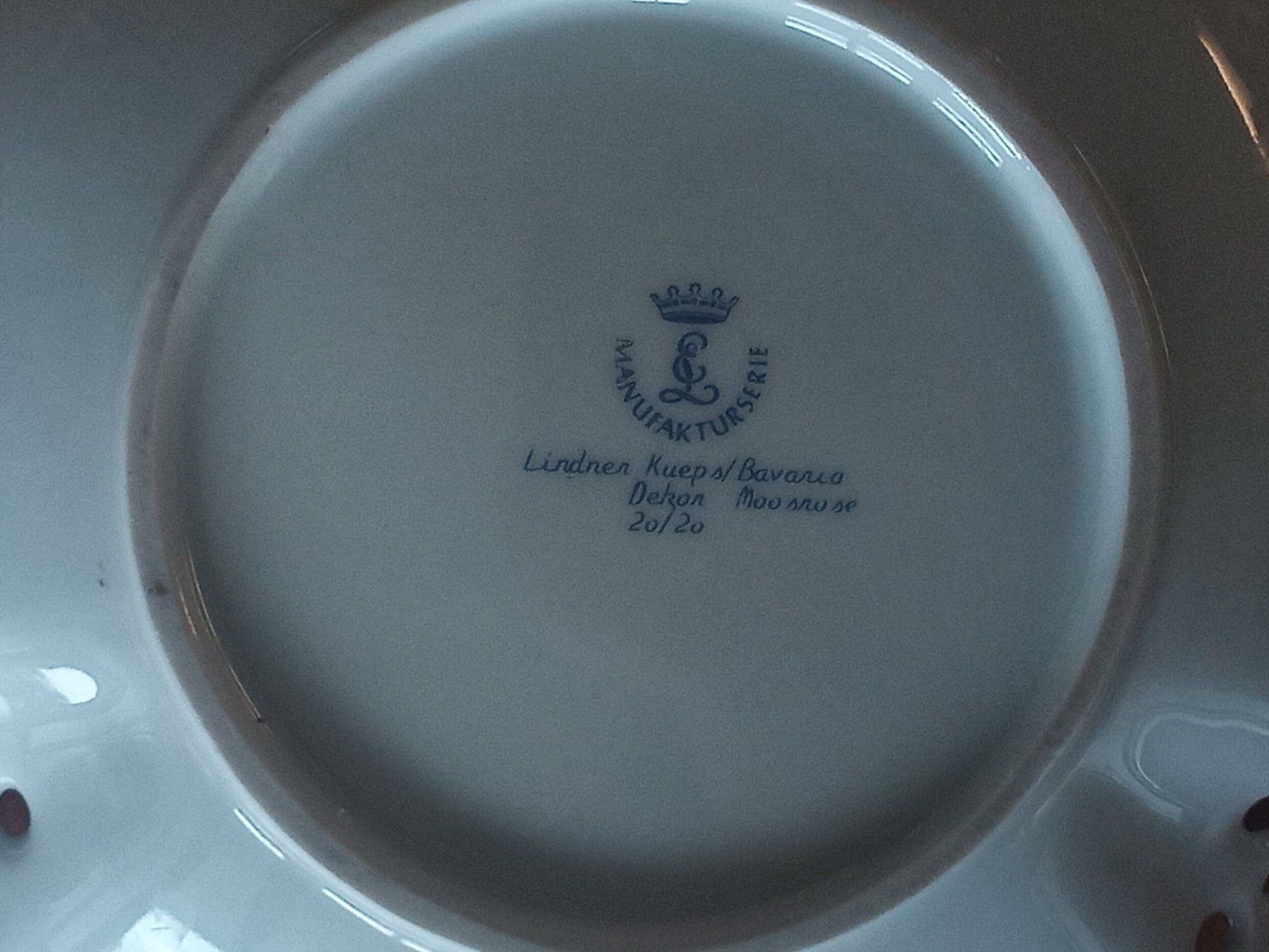 Lindner Teller: Teller Lindner Kueps Bavaria Moosrose – Neu (gemäss Beschreibung) aus Zürich von danihell 7