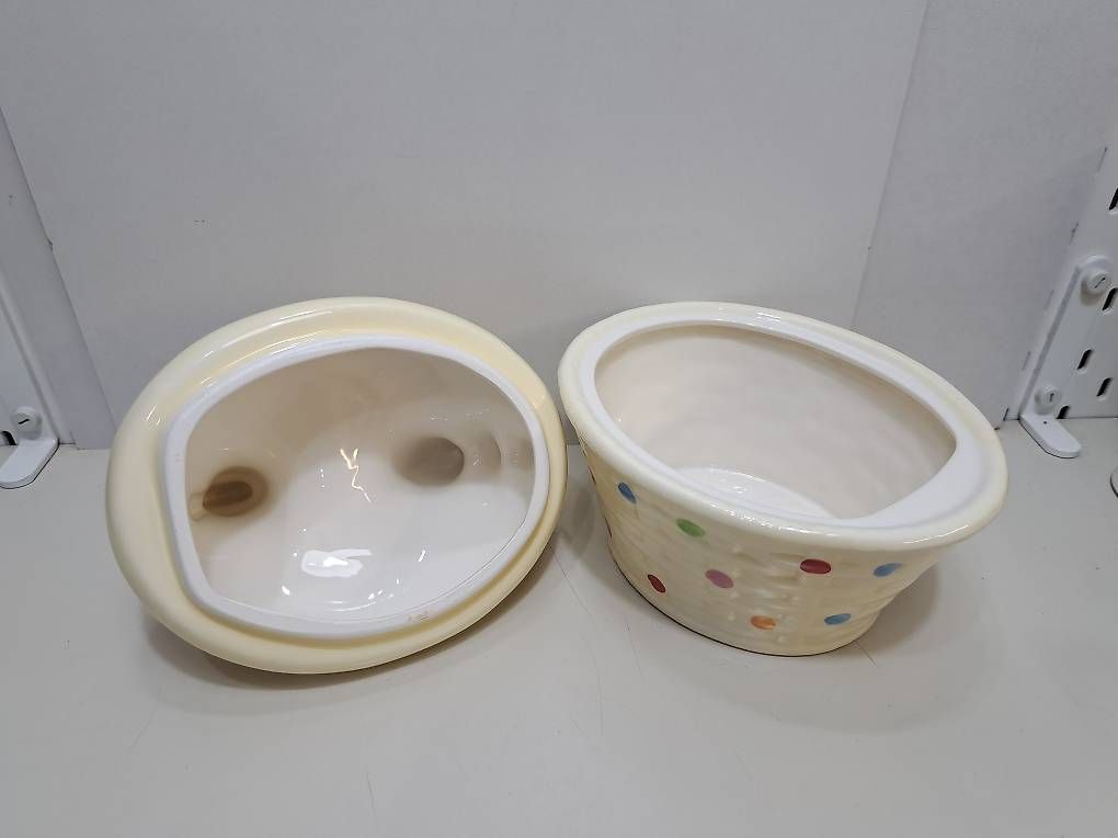 Zuccheriere: VINTAGE Keramik Deckeldose Huhn – Usato da Zürich venduto da aiman3333 4