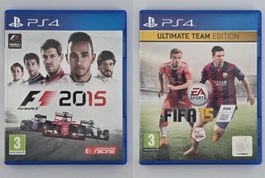 PS4 Sport Bundle 2er Set – F1 2025 + FIFA 15 Ultimate Team