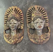 Holz Skulptur 2 stk. 