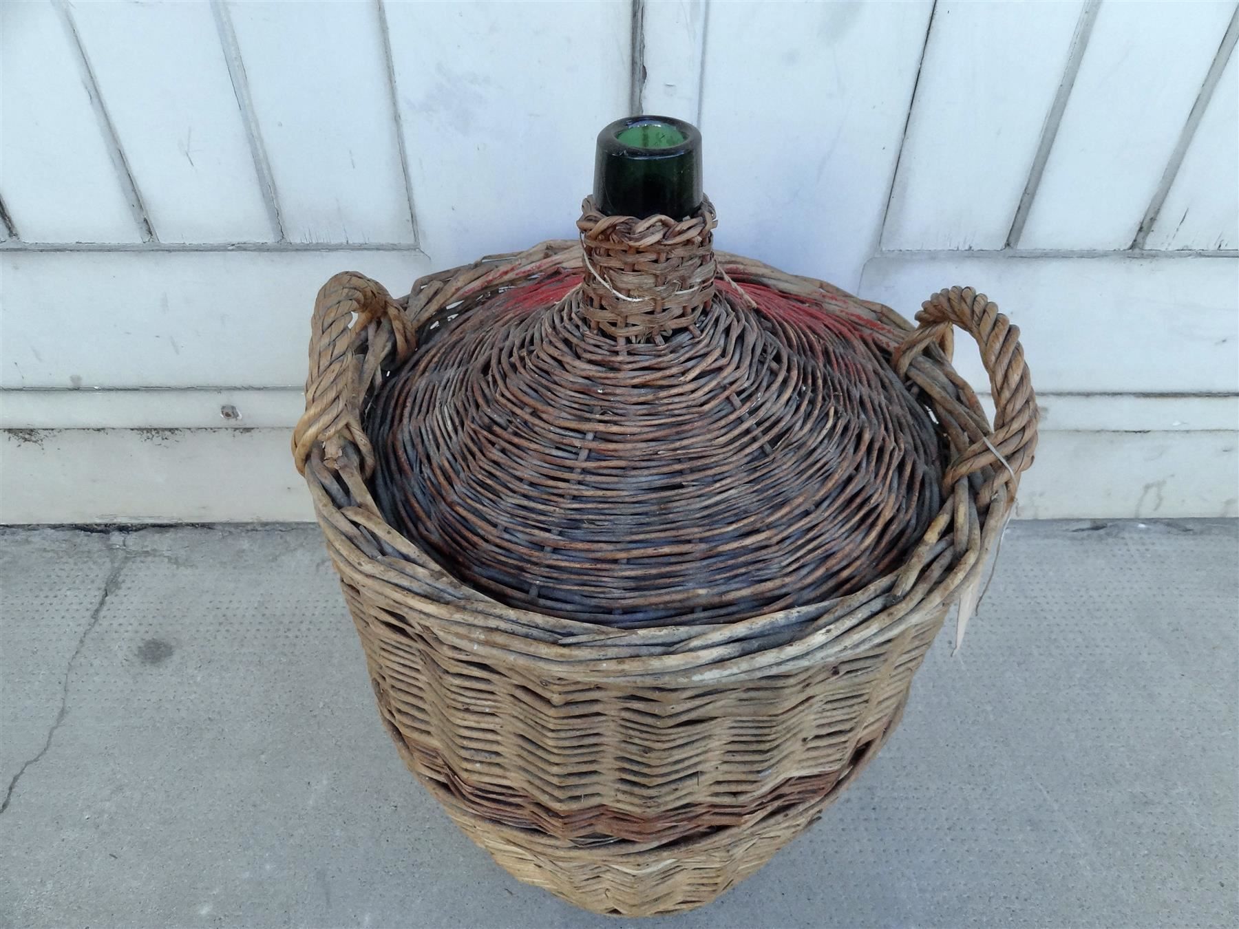 Flaschen: alte Korbflasche geeeicht 21 Liter 1944 – Gebraucht aus Kerzers von Flaschenposten 1