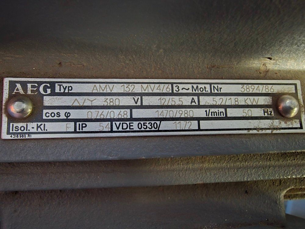Motori: Elektromotor 400 Volt,5.2 / 1.8KW Drehstrom Motor – Usato da Cunter venduto da LMPOWER 2