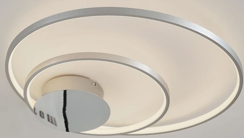 Kronleuchter & Deckenlampen: Lindby Nerwin LED-Deckenleuchte, 65 cm, rund, alu/chrom – Neu und originalverpackt aus Kriens von Ivana4