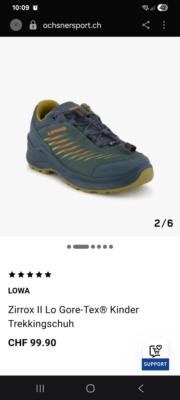 Lowa Scarpe per ragazzi: Lowa Wanderschuh Kinder Grösse 35 – Nuovo (secondo la descrizione) da Zezikon venduto da ams_qtg6 5