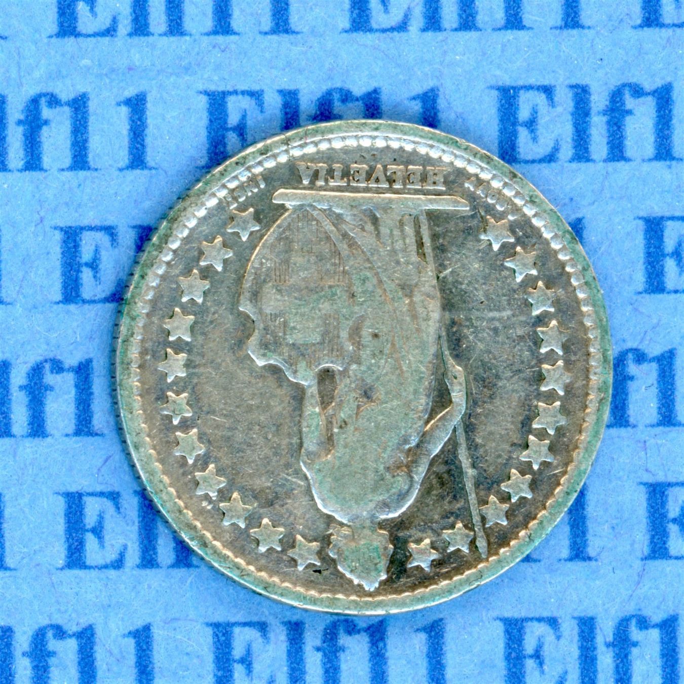 Tutti le monete: CHF___0.50 1913 ss 50 Rappen – Usato da Widnau venduto da Elf11 1