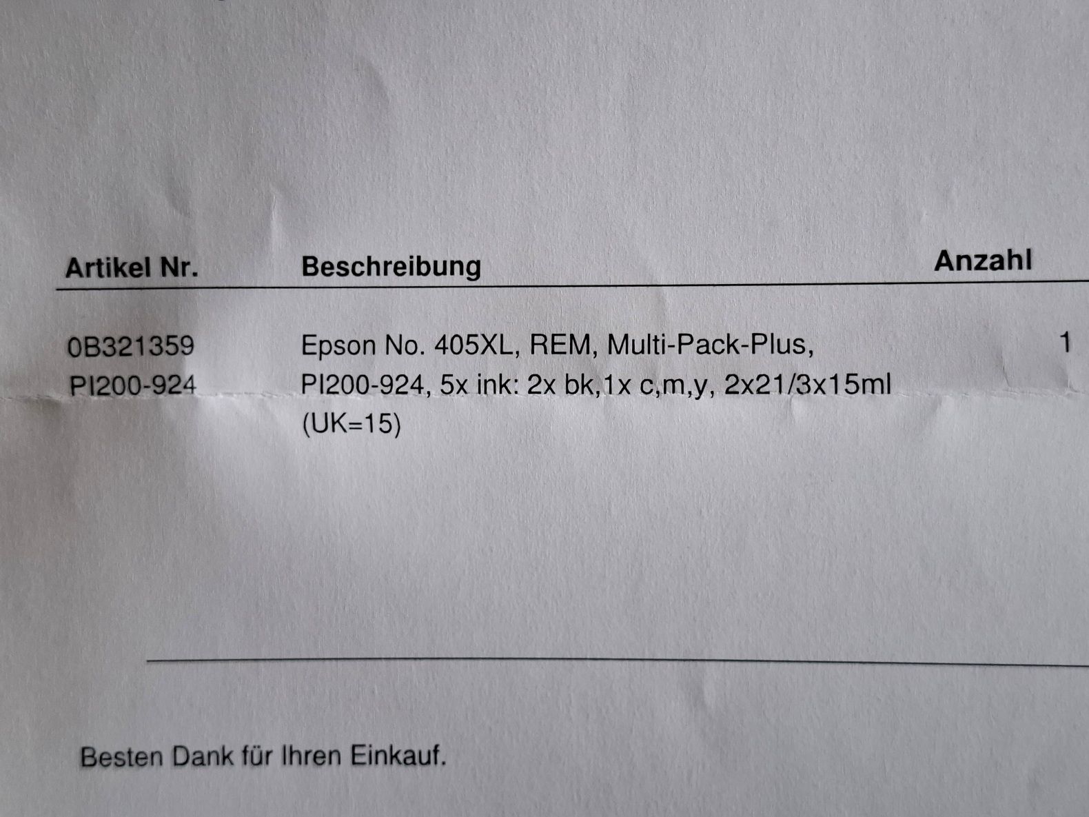 Epson Cartucce per stampanti & toner: Epson 405XL – Nuovo e nell'imballaggio originale da Biglen venduto da AAA-DING-DONG 3