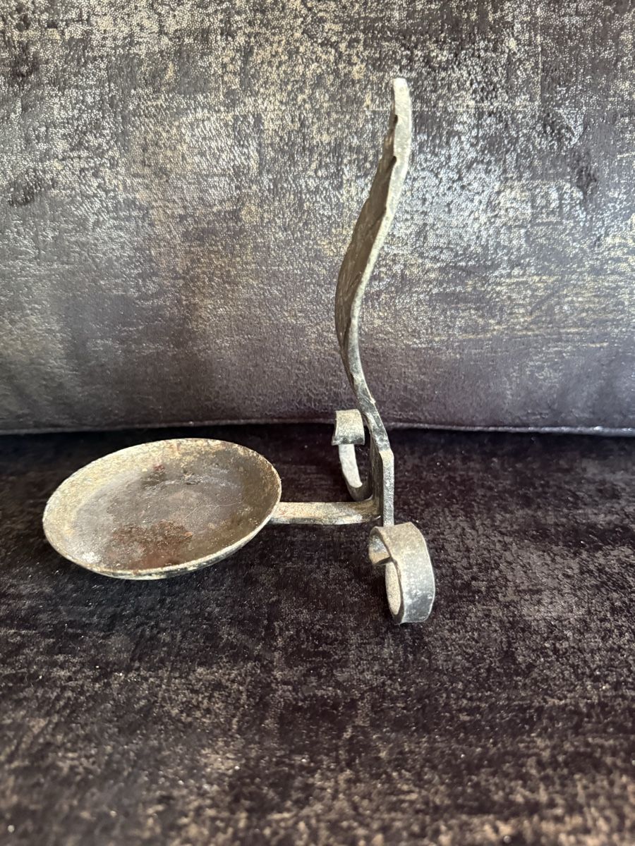 Portacandele: Support bougie feuille fer forgé ancien état d'usage – Usato da Neyruz FR venduto da sve_6hhr 2