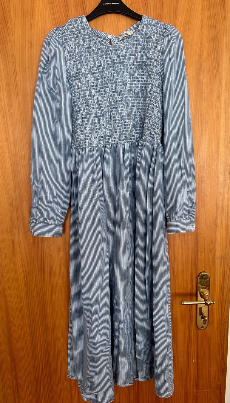 C&A Vestiti: Kleid, blau gestreift  Grösse 46 – Usato da chur venduto da corazon710