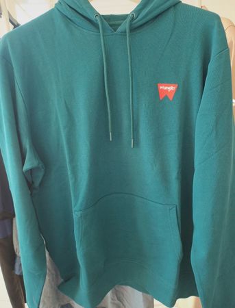 Sweat à capuche Hoodie Wrangler vert émeraude taille M
