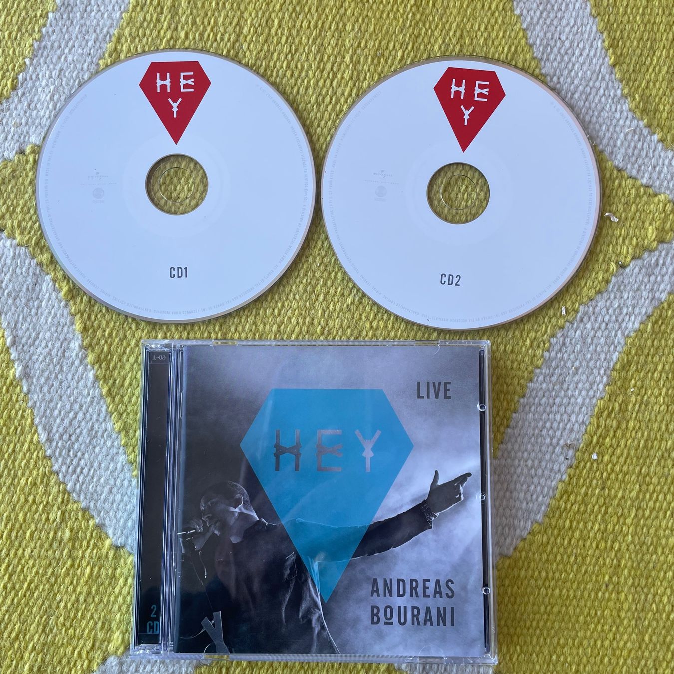 CD: ANDREAS BOURANI-2CD HEY LIVE – Usato da Rorschacherberg venduto da CD-Roli