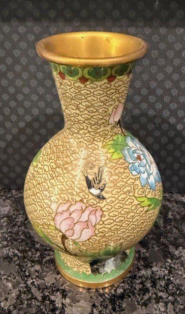 Vasi & Recipienti: Dekorative Cloisonné Vase aus China – Usato da Gersau venduto da pandabear01 2