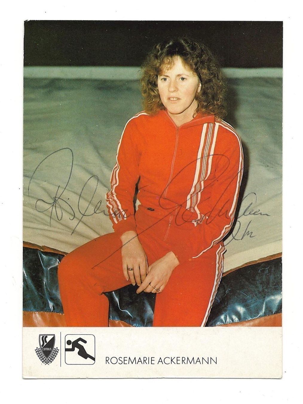 Autogramme: ROSEMARIE ACKERMANN OLYMPIA GOLD 1976 – Gebraucht aus Basel von verano1000