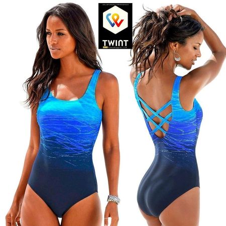 ✅ NEU wunderschöner Badeanzug Bikini blau